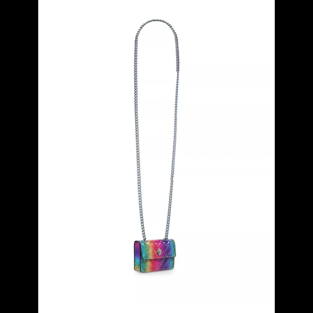 NWT Kurt Geiger London Rainbow Micro Kensington Shoulder Bag - Picture 9 of 9